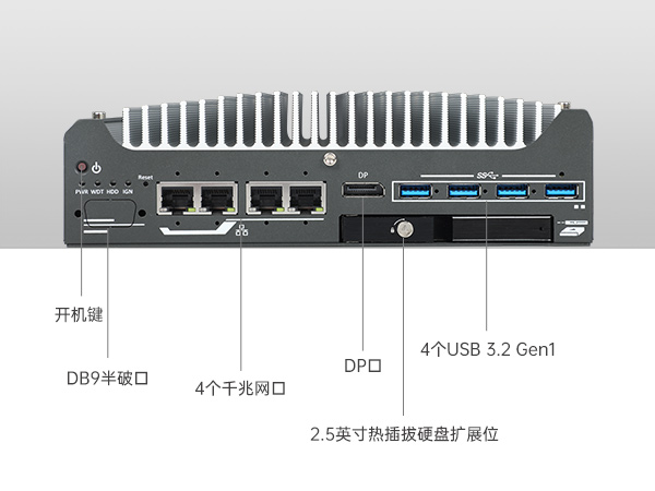 酷睿12代工控機,無風(fēng)扇嵌入式工業(yè)主機,DTB-3094-H610E