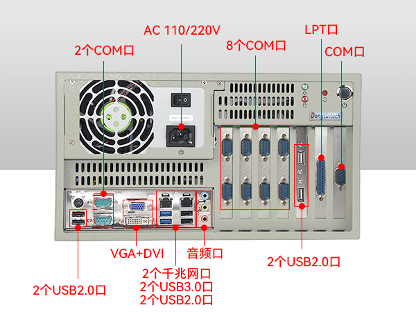 酷睿雙核4U工控機(jī),12個(gè)PCI擴(kuò)展槽