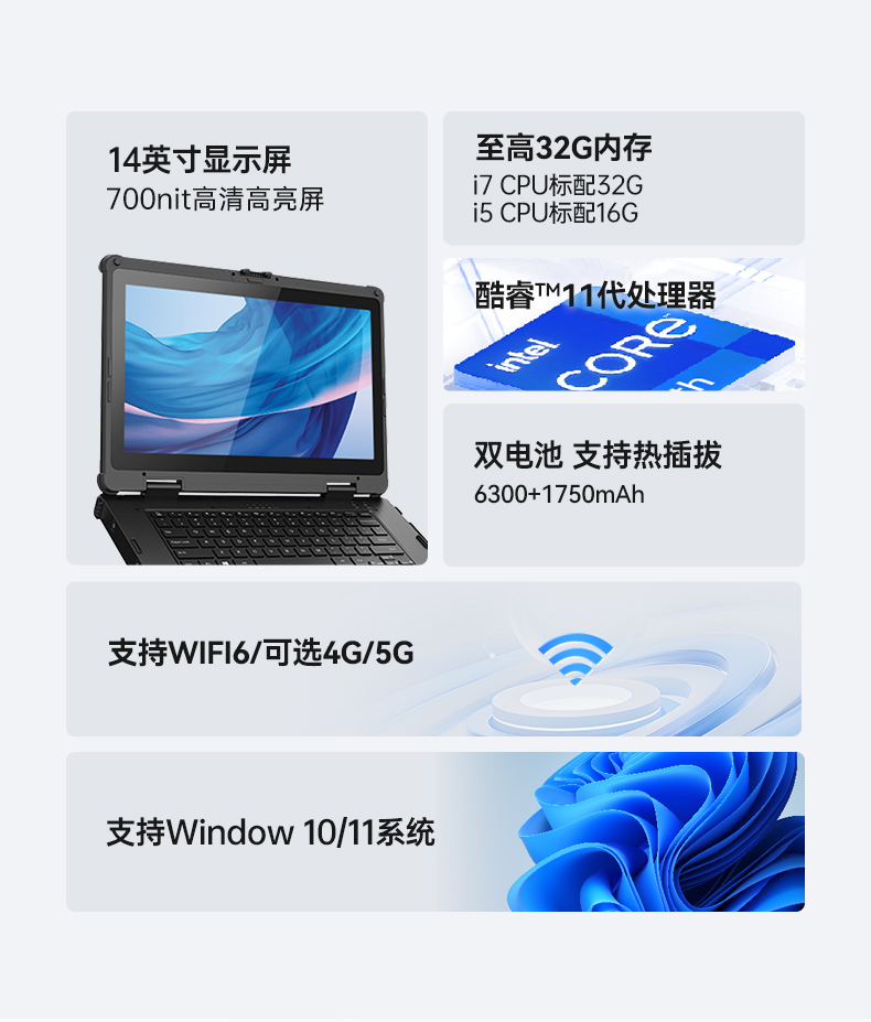 14英寸三防加固筆記本,Window 10/11系統(tǒng)工控筆記本,DT-14A.jpg