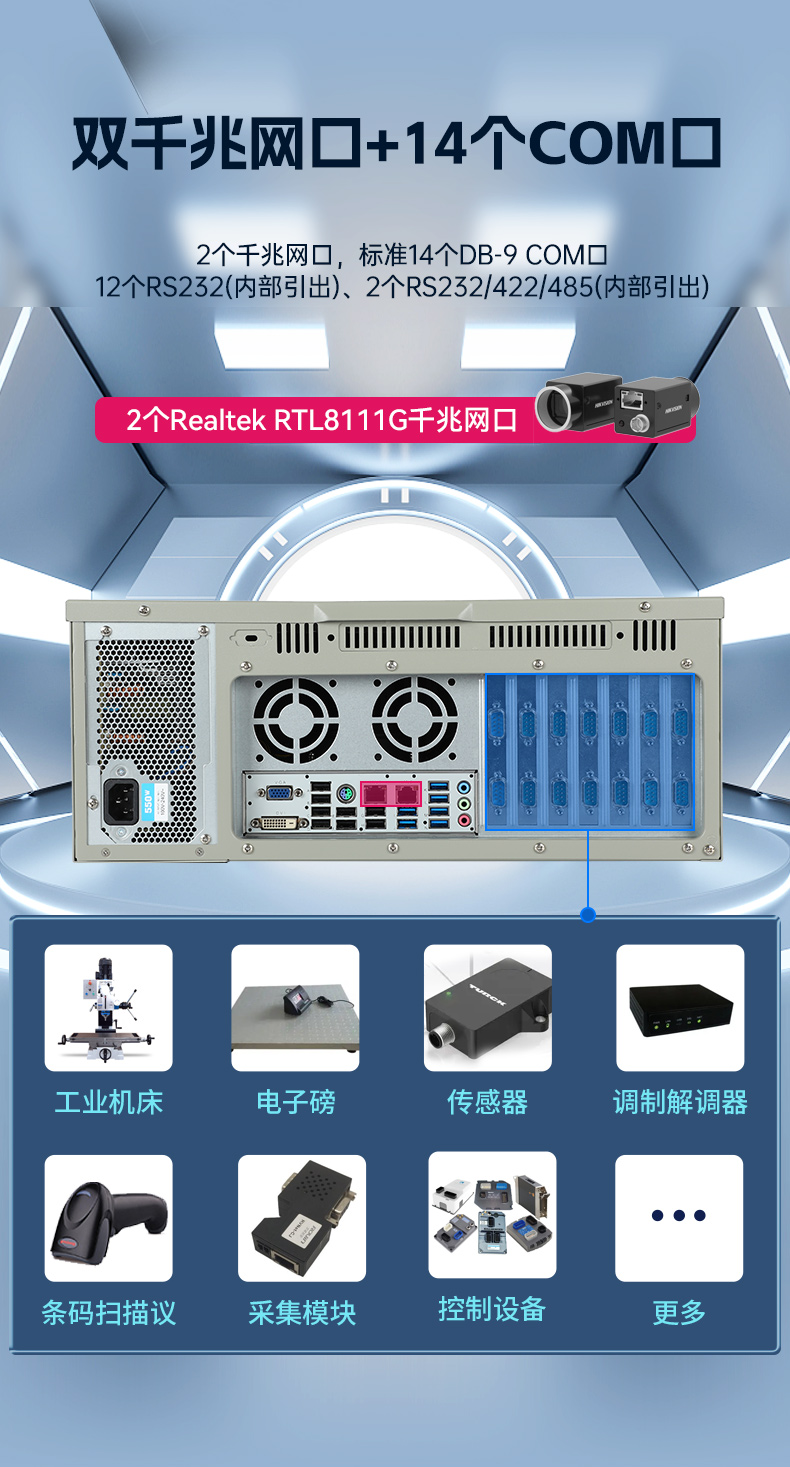 4U上架式工控機,研華主板14個COM口主機電腦,DT-610L-684G2.jpg