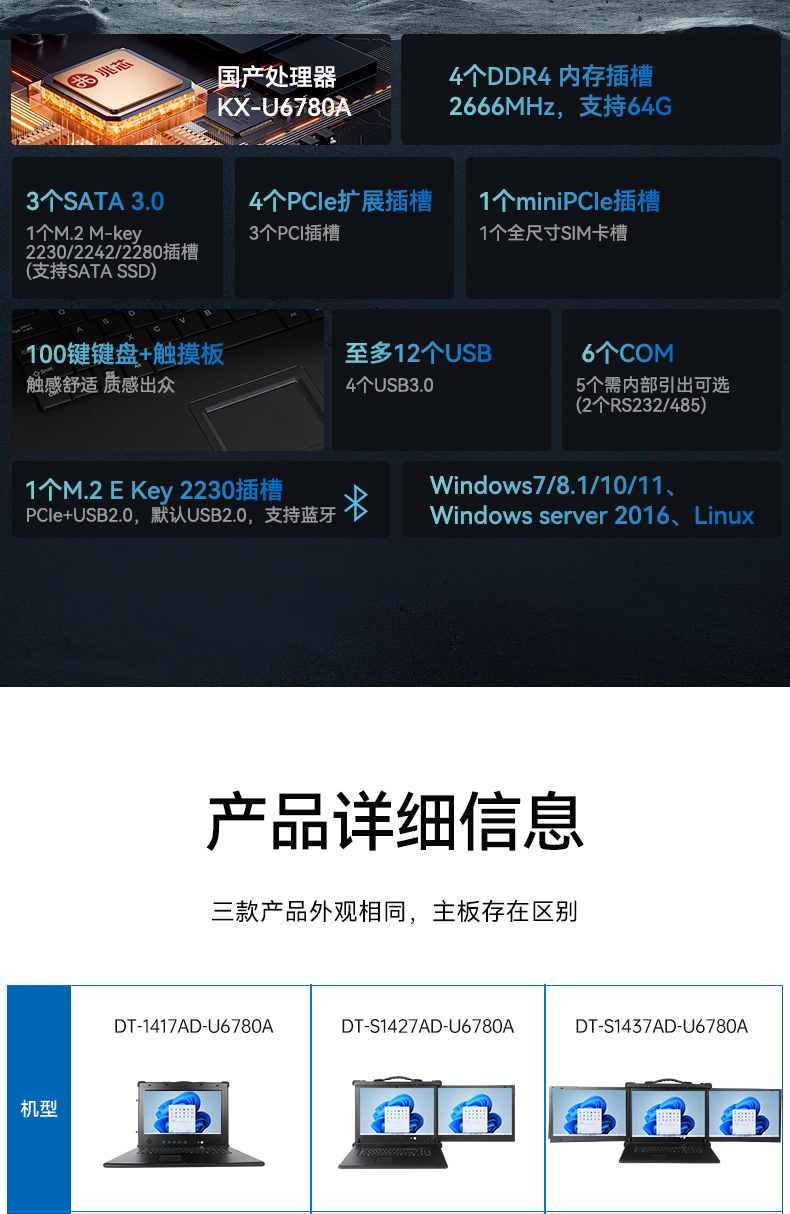 國產(chǎn)三屏工業(yè)便攜機(jī),17.3英寸移動(dòng)工作站筆記本,DT-S1437AD-U6780A.jpg