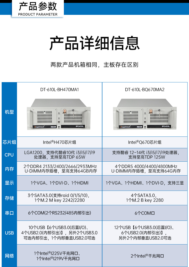 酷睿14代工控機(jī),12USB3.0,2網(wǎng)口機(jī)器視覺/AGV調(diào)度控制主機(jī),DT-610L-BQ670MA2.jpg